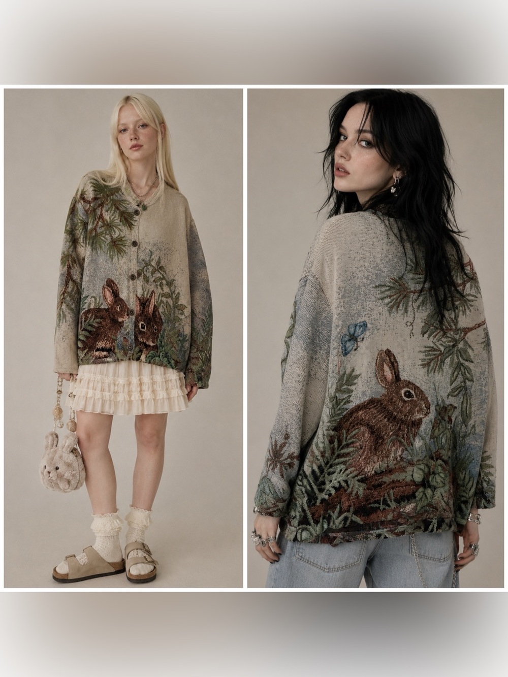 Sugar Street Weavers Tapestry Cardigan Sweater